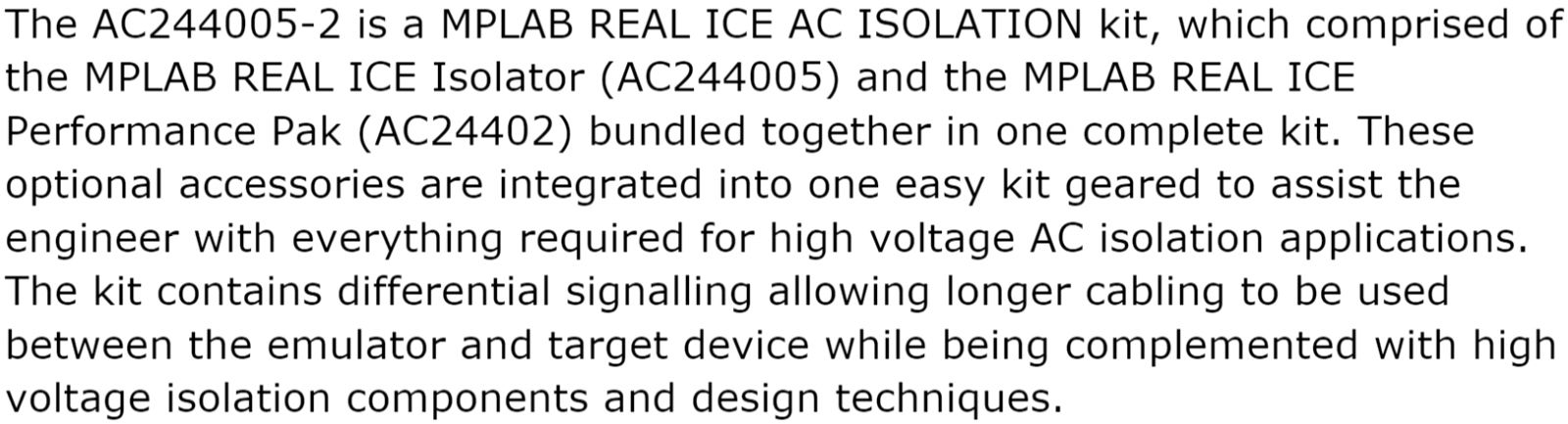 ערכות פיתוח לאלקטרוניקה MICROCHIP AC244005-2 MPLAB REAL ICE